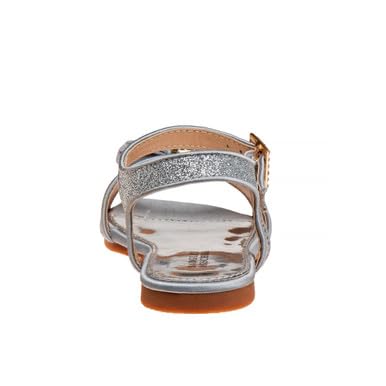 Badgley Mischka Girls’ Open-Toe Glitter & Bow Sandals4