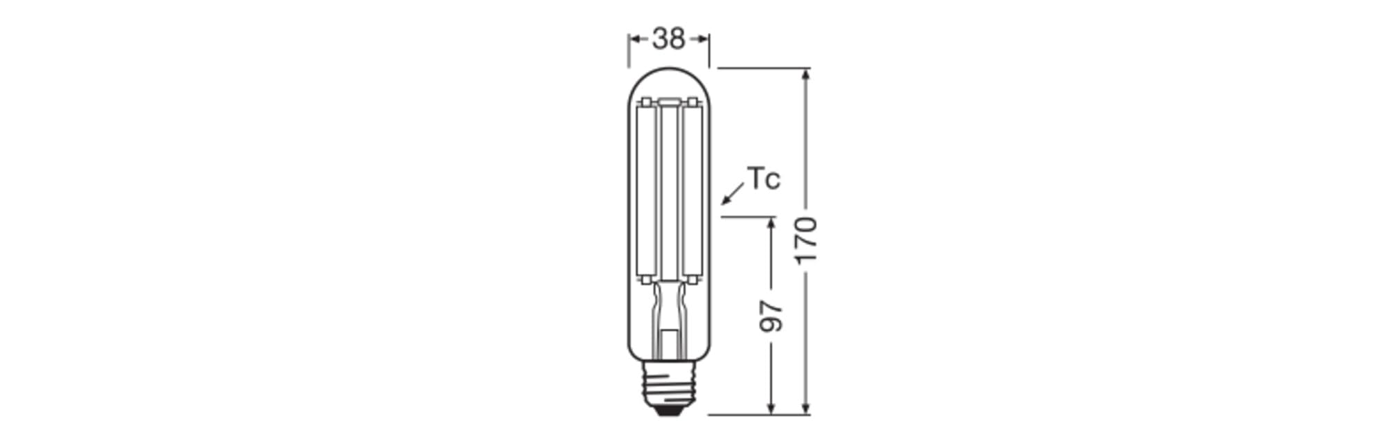 LEDVANCE Sostituzione a LED delle lampade NAV per applicazioni di | , LED Lamps, 38.00 Millimetres dia, 25000 Hours, confezione da 1