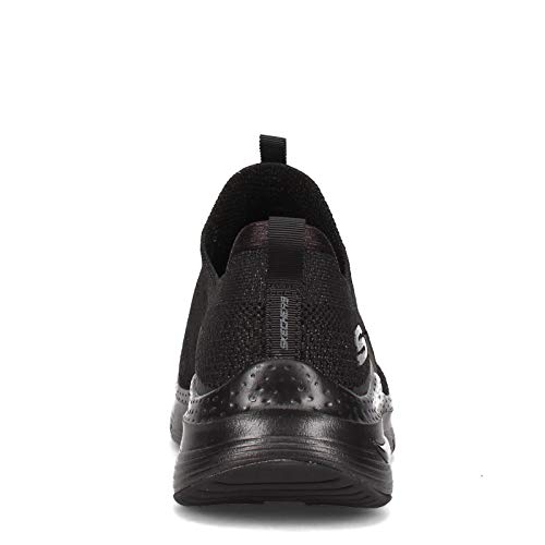 Skechers Women's Arch Fit Keep It Up Sneaker, Black, 8