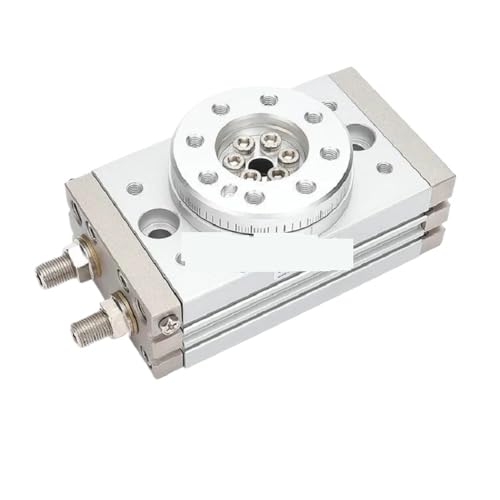 Vérin pneumatique rotatif type MSQB pour la manipulation précise de pièces sur poste d'assemblage