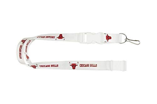 NCAA NBA Chicago Bulls Black Team Lanyard,Multicolor,One Size