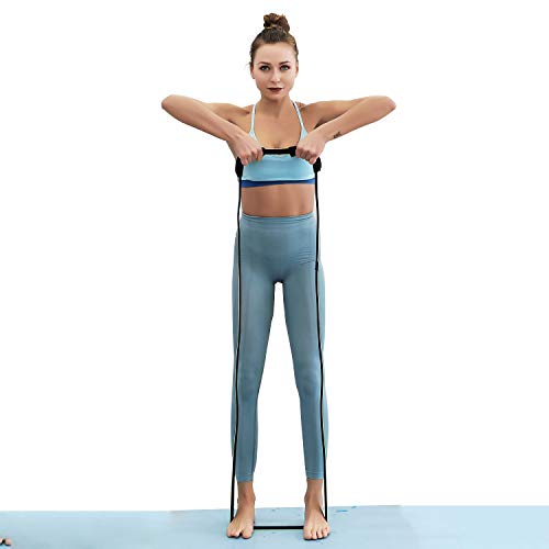 Andoer Conjunto de faixa de resistência de porta Faixa de treinamento de força Faixas elásticas de t