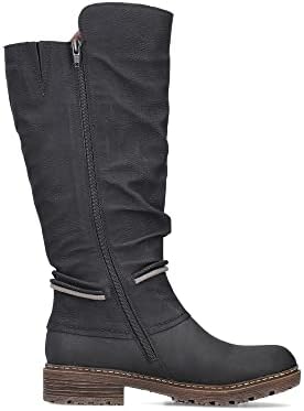 Bottes Rieker Imperméables Pour Femme - Marron, Tige 34 Cm, Semelle TR - Membrane RiekerTEX Respirante