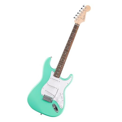 Fender Squier Debut Series Stratocaster Guitarra Eléctrica, Guitarra para Principiantes, con 2 Años de Garantía, Seafoam Green