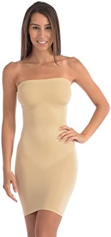 Body Beautiful Shapewear Smooth Strapless Full Body Slip Shaper with Attachable Straps Runs small in fit. Order One Size Up