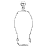 Instruction: Cette lampe harpe est détachable et facile à installer, il suffit de monter la harpe sur l'abat-jour et de serrer l'embout pour la fixer.