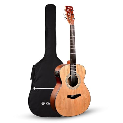 Image of Kadence Guitar A06-36 Acoustica Series, Electric Acoustic Guitar, Ash Wood with Pickup and Inbuilt tuner Travel Guitar Small Size for Kids and Adult (36 inch)