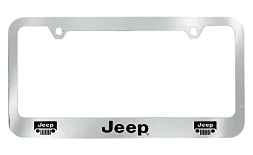 Jeep License Frame with Logos