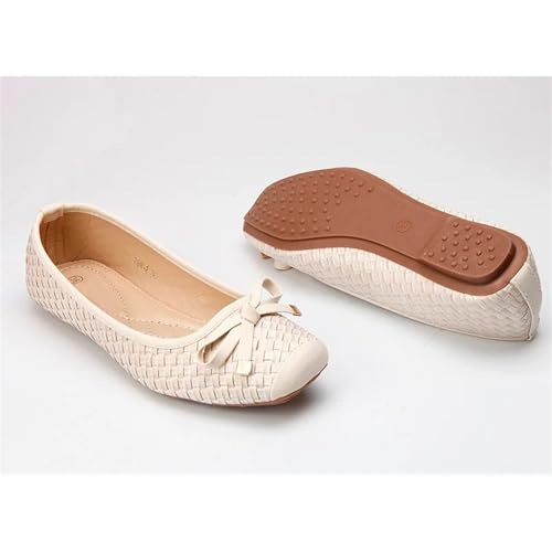 Lady Soft Sole Flats Shoes for Driving Pregnant Woman Shoes Women Autumn Spring Work Shoes Square Toe2