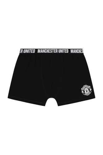Manchester United Mens 2 Pack Football Club Boxer Shorts Cotton Boxers Multipack Trunks Underwear (XX-Large) Red - Image 3