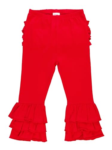 Image of RuffleButts Baby /Toddler Girls Stretchy Flare Pants w /Ruffles
