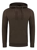 riverso Hoodie Herren RIVErik Regular Fit Kapuzenpullover Pullover Sweatshirt Braun XL, Größe:XL, Farbe:Dark Brown (21400)
