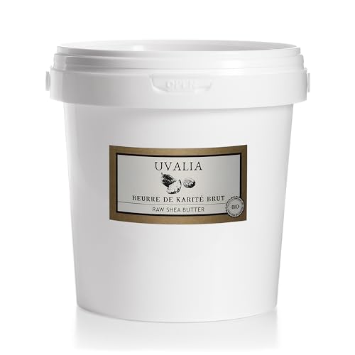 Beurre de Karité Brut 1000 mL - 100% végétal - sans additifs - cheveux - corps - visage - pur - Végan - Origine Burkina Faso