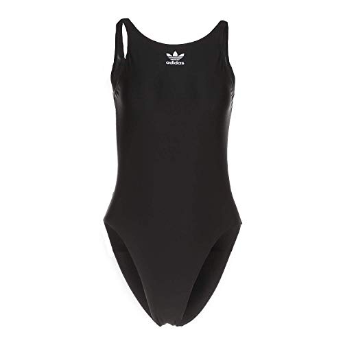 adidas Originals Women's Trefoil Swim Suit, Black/White, M
