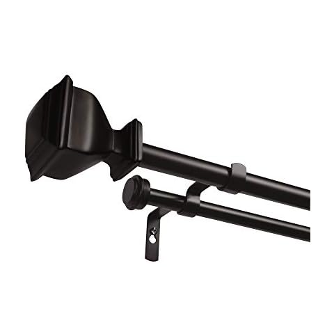 Exclusive Home Napoleon Double Curtain Rod Set Cover