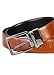 Daniel Hechter 10152 Reversible Belt 100% Leather Black Cognac, Braun, 90