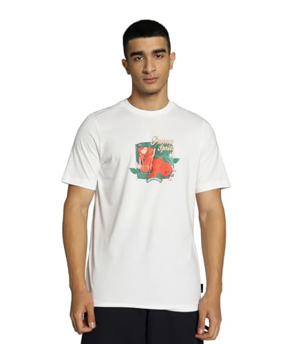 Image of Puma Men's Cotton Regular Fit T-Shirt