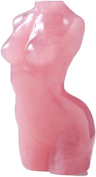 Estatua de Cristal de Cuarzo Rosa Natural de 3 Pulgadas miniatura 7