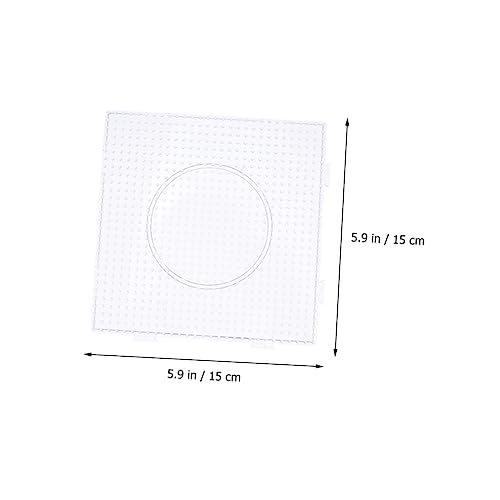 Abaodam 14 Peças Placa De Design De Pulseira Mini Contas De Fusão Artesanato Transparentes Pegboards