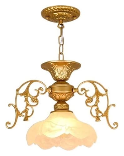 Lustre de luxe européen PMPM et plafonnier suspendu rétro de salon