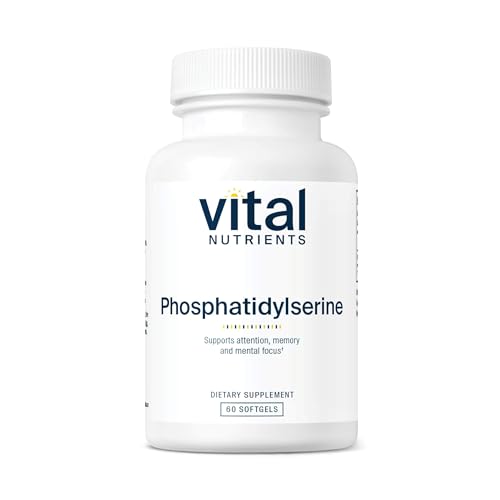 Vital Nutrients Phosphatidylserine | 150mg Phosphatidylserine Supplement | Powerful Nootropic for Attention, Memory, and Mental Focus Support* | Gluten, Dairy, Soy Free | Non-GMO | 60 Softgels