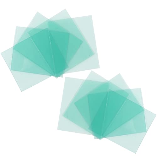 Verres de Rechange pour Casque de Soudage à Lumière Variable, Plaques de Protection Transparentes en Polycarbonate,pour Soudure Industrielle 110 X 90mm 10 Pièces Tokaneit