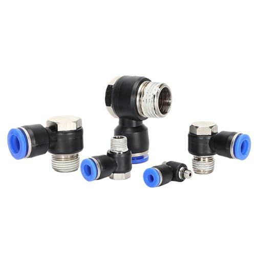 PH Pneumatic Quick Connector Hose Air Pipe 4 6 8 10 12mm Male Hexagon Plastic Cylindrical Joint Male Thread 1/8