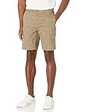Amazon Essentials Men's Slim-Fit 9' Print Short Shorts, -khaki anchor, 38