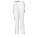 Diseño ajustado BP 1757-311-0021-38/32 - Tela elástica 7/8 para Mujer, 65% algodón, 30% poliéster, 5% Elastano, Color Blanco, Talla 38/32