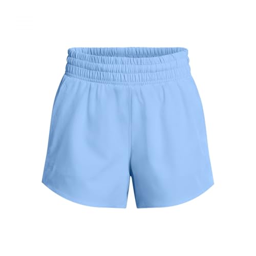 Under Armour Women's Standard Flex Woven 3 Inch Shorts, Horizon Blue/Horizon Blue