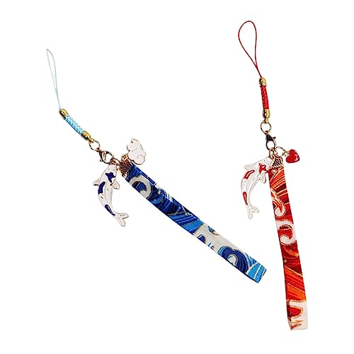 jojofuny Cadenas Para Colgar Teléfonos Móviles 2 Unidades Diseño De Peces Fundas Para Auriculares Decorativas