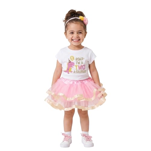 Image of Perfect Pairz 2nd Birthday Outfit Baby Girl Tutu Dress Set