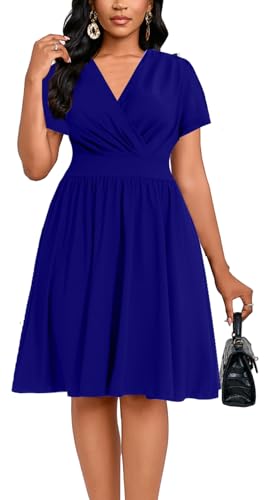 Image of DinyIn Women's 2025 Summer Short Sleeve Casual Dresses