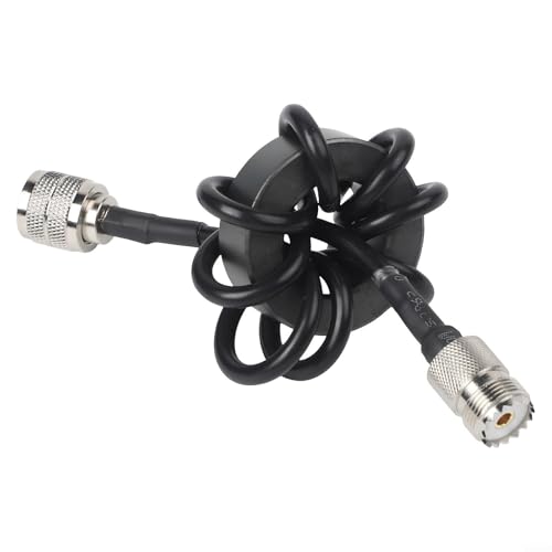 Anillo de estrangulador de onda corta HF con balun de corriente 1:1 y nucleo ferrita EM-25 8