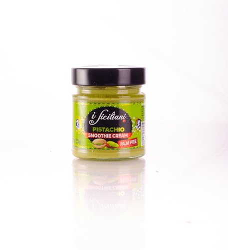 I Siciliani Pistachio Spread from Italy – Authentic Italian Pistachio Spread - 7.76oz (220g) Jar (Creamy)
