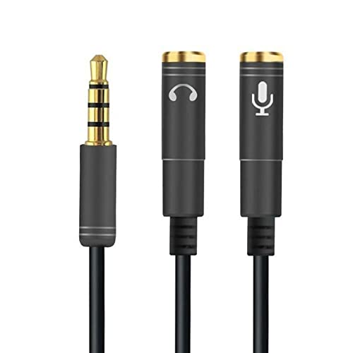 Amazon | 3.5mmオーディオ変換ケーブル 2分配ケーブル 4極 分岐