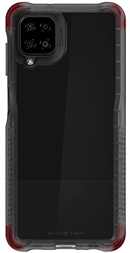 Image of Ghostek COVERT Samsung A12 Case with Clear Slim Fit Design and Anti-Slip Grip Bumper Premium Shockproof Protection Thin Protective Phone Covers Designed for 2021 Samsung Galaxy A 12 (6.5 Inch) (Smoke)