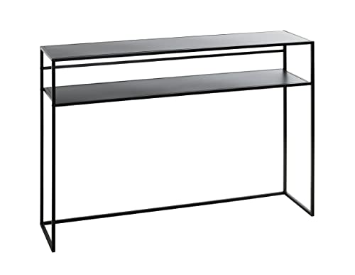 HAKU Console Noir, métal - Dim.: L 112 cm x H 81 cm x P 28 cm, Style: Modern