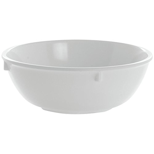 Carlisle FoodService Products Dallas Ware Reusable Plastic Bowl for Buffets, Home, and Restaurants, Melamine, 10 Ounces, White, (Pack of 48)