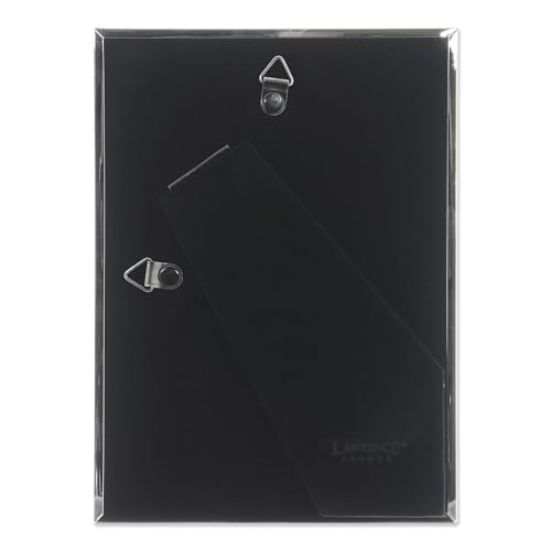 Lawrence Frames Metal Picture Frame Silver-Plate with Delicate Beading, 5 by 7-Inch