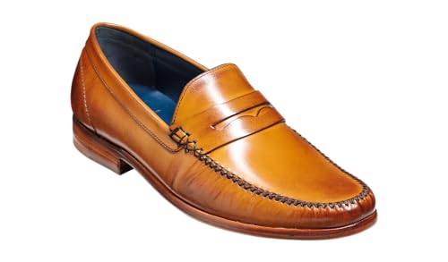 BARKER William Men's Handmade Leather Loafers – Slip-On Casual Dress Shoes, Handcrafted in England