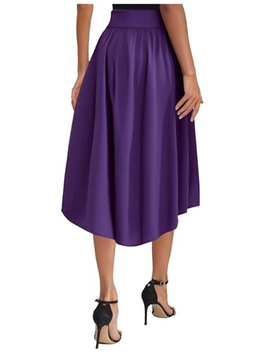 Vxuxlje Women's Medieval Renaissance High Waist Skirt Adjustable Waist A-line Skirt with Clips3