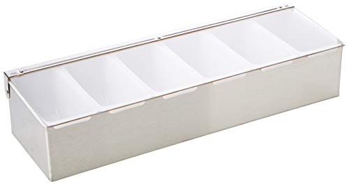 Utopia F91104 Condiment Holder, bar Accessori, 6 inserti, 44,5 cm 44.5 cm
