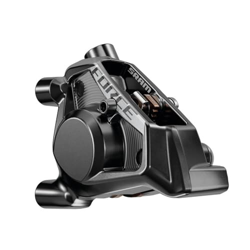 SRAM Force AXS E1 Flachbremssattel (ohne Rohr), vorne/hinten, schwarz, mit Bremsbelägen