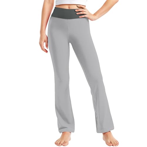 Girls Flare Leggings High Waisted Bell Bottom Bootcut Yoga Pants Fall Fashion Cute Outfits for Teens Kids Clothes