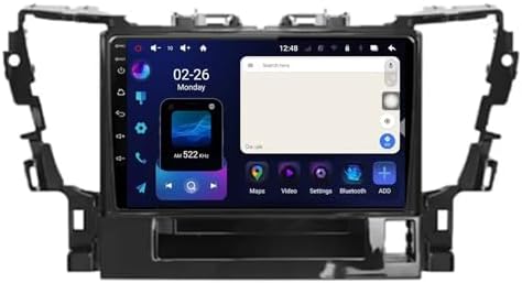 2 Din Car Radio for Audi A6 RS6 S6 2 1997-2006 9 Inch Android 15 Digital Media Receiver with Bt Gps Navigation Wifi Fm Rds Radio Carpaly Backup Camera Cooling Fan For, 4 Core 2G+64G