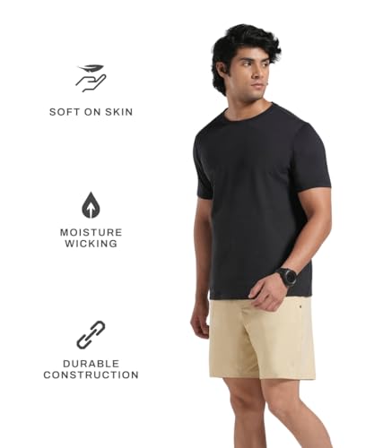 Image of TEGO Foundation T-Shirt | Men's Performance Jersey Tee | Soft Brushed Fabric | Sweat-Wicking & Quick-Dry | Everyday Training & Travel T-Shirt