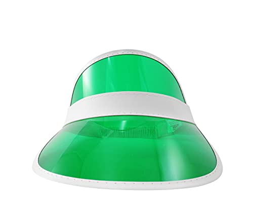 Nicky Bigs Novelties 45088 Clear Colored Plastic Sun Visor Tennis Beach Bingo Vegas Dealer Golf Casino Hat thumb #6