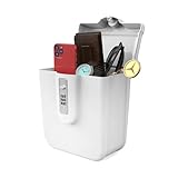 UP Security Lock Box for Beach Vacation Essentials, Combination Lock Box, Small Portable Safe for Travel, Cruise, Outdoor Storage Lockbox for Cash, Gun, Handgun, Medicine, Money, Phone, Personal Safe
