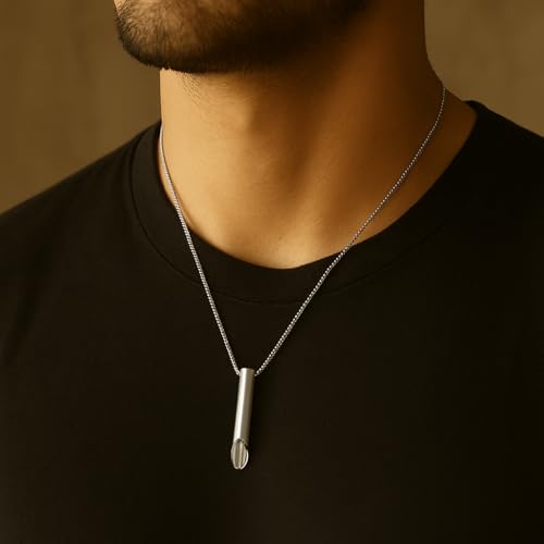 House Of Rave Meditation Whistle Bullet Scoop Necklace3